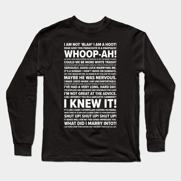 Chandler Quotes Long Sleeve T-Shirt by barberdesigniow